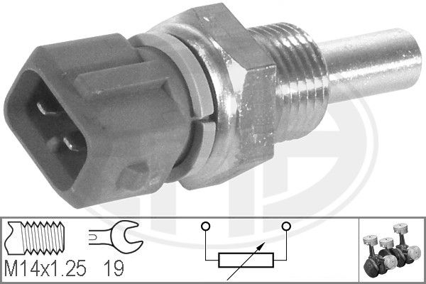 Czujnik, temperatura płynu chłodzącego ERA 330134