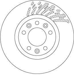 Tarcza hamulcowa TRW DF6657