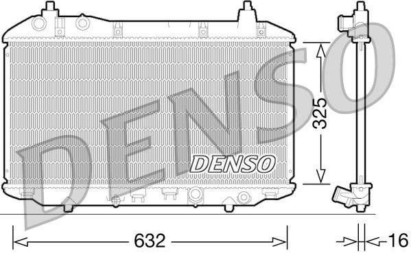 Chłodnica, układ chłodzenia silnika DENSO DRM40031