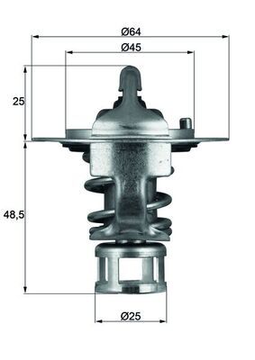 Termostat, płyn chłodzący MAHLE TX6582