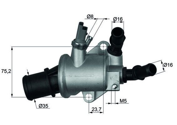 Termostat, płyn chłodzący MAHLE TI14388