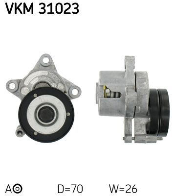 Rolka napinacza, pasek klinowy wielorowkowy SKF VKM 31023