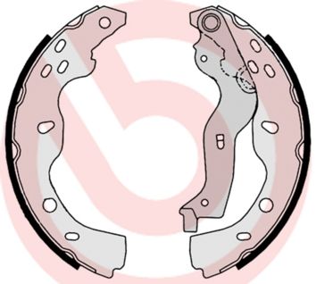 Zestaw szczęk hamulcowych BREMBO S 23 532