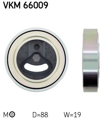 Rolka napinacza, pasek klinowy wielorowkowy SKF VKM 66009