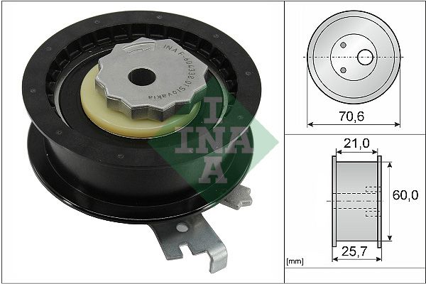 Rolka napinacza, pasek rozrządu INA 531088210