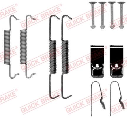 Zestaw akcesoriów, szczęki hamulcowe hamulca postojowego QUICK BRAKE 105-0027