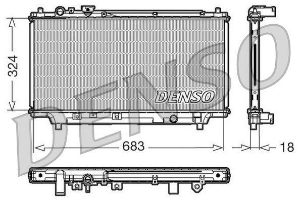 Chłodnica, układ chłodzenia silnika DENSO DRM44002