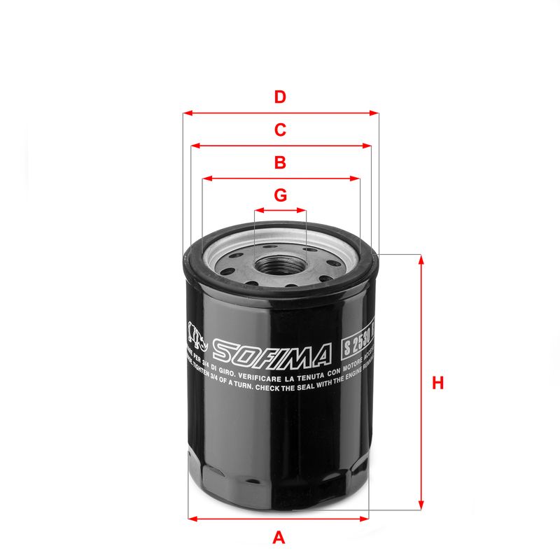Filtr oleju SOFIMA S 2530 R