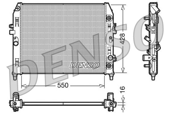 Chłodnica, układ chłodzenia silnika DENSO DRM44009