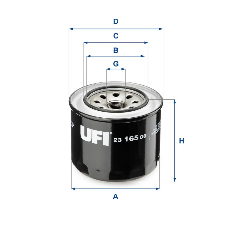 Filtr oleju UFI 23.165.00