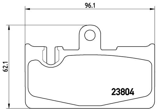 Zestaw klocków hamulcowych, hamulce tarczowe BREMBO P 83 059