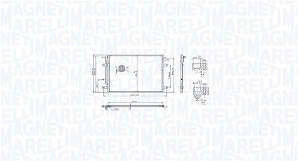 Skraplacz, klimatyzacja MAGNETI MARELLI 350203103400