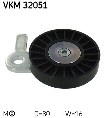 Rolka napinacza, pasek klinowy wielorowkowy SKF vkm 32051