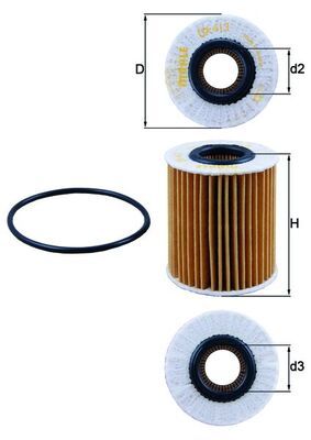 Filtr oleju KNECHT OX 413D2