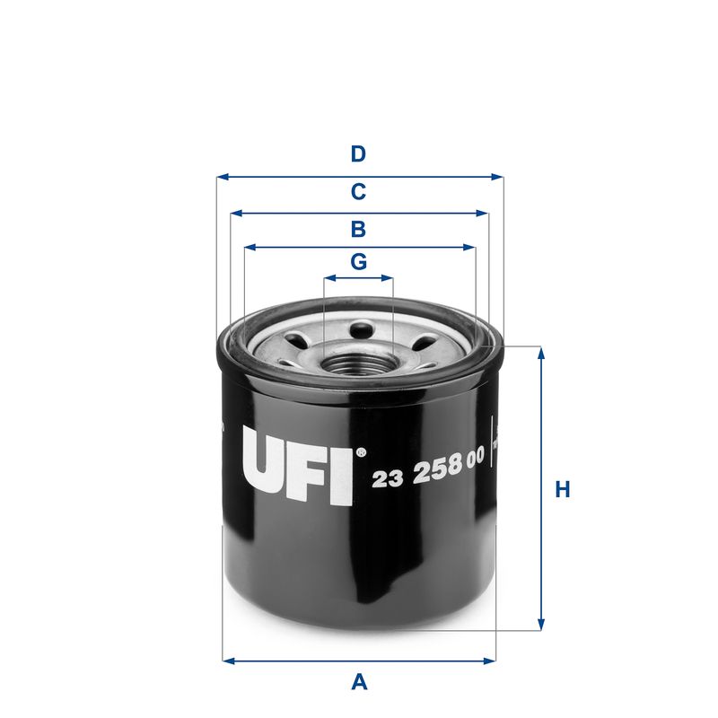 Filtr oleju UFI 23.258.00