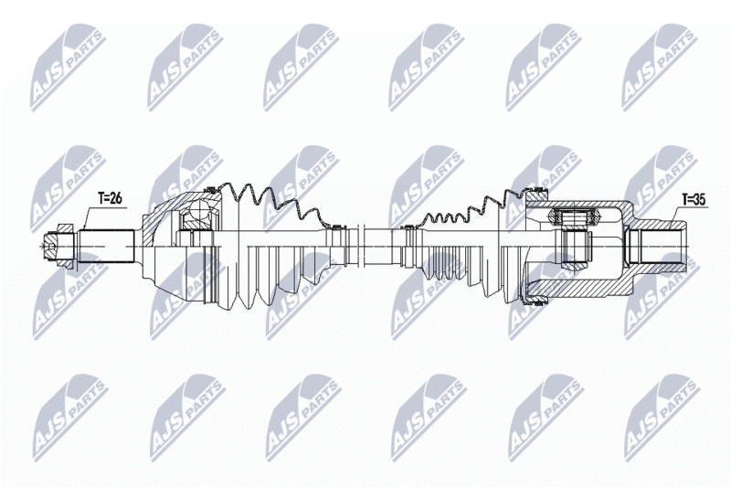 Wał napędowy NTY NPW-BM-135