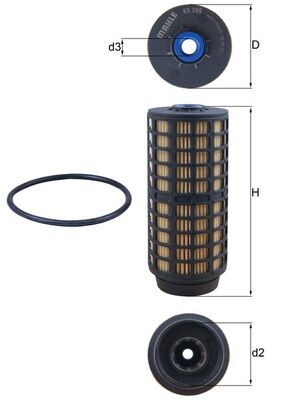 Filtr paliwa MAHLE KX399D