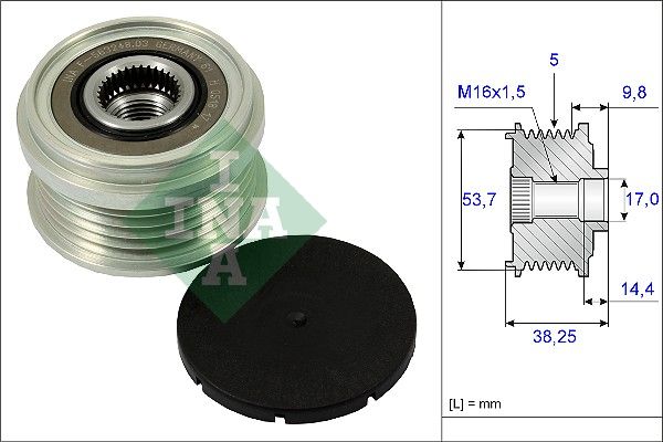 Alternator - sprzęgło jednokierunkowe INA 535024210