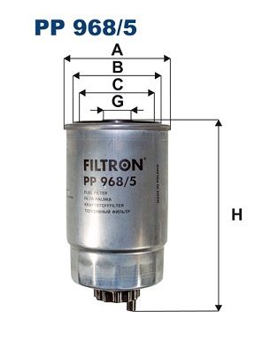 Filtr paliwa FILTRON pp 968/5