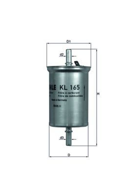 Filtr paliwa MAHLE KL165