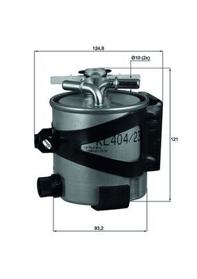 Filtr paliwa MAHLE KLH44/22