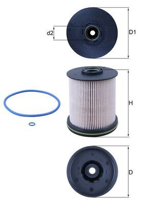 Filtr paliwa KNECHT KX491/1D