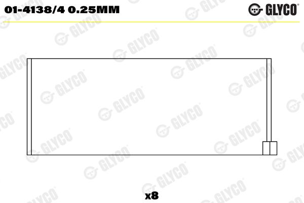 Panewka korbowodu GLYCO 01-4138/40.25MM