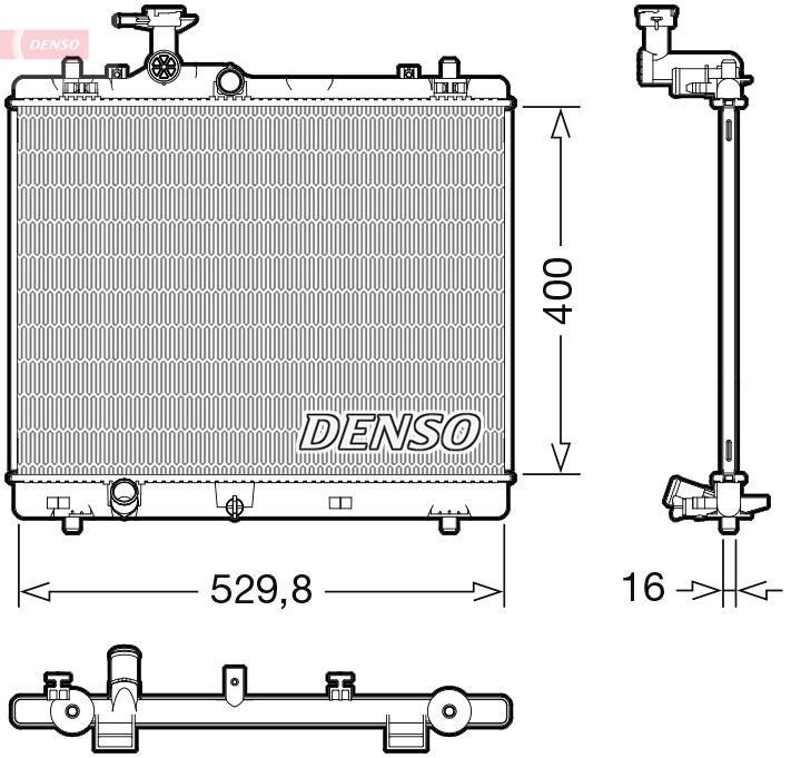 Chłodnica, układ chłodzenia silnika DENSO DRM47043