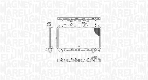 Chłodnica, układ chłodzenia silnika MAGNETI MARELLI 350213186200