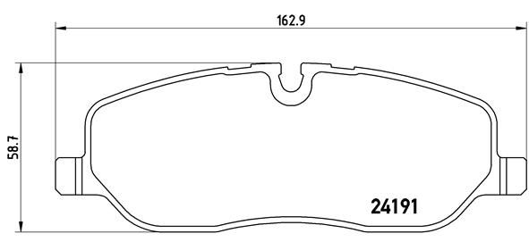 Zestaw klocków hamulcowych, hamulce tarczowe BREMBO P 44 014