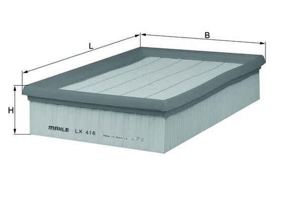 Filtr powietrza KNECHT LX 418