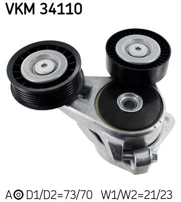 Rolka napinacza, pasek klinowy wielorowkowy SKF VKM 34110