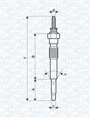 Świeca żarowa MAGNETI MARELLI 062900068304