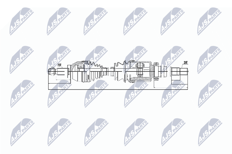 Wał napędowy NTY NPW-FR-054