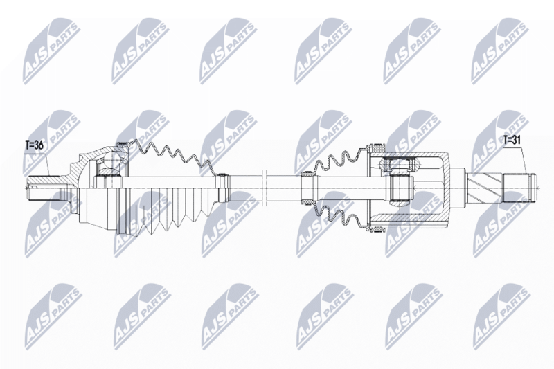 Wał napędowy NTY NPW-VV-109