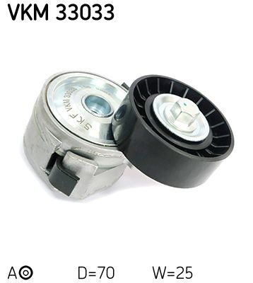 Rolka napinacza, pasek klinowy wielorowkowy SKF VKM 33033
