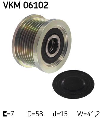 Alternator - sprzęgło jednokierunkowe SKF VKM06102