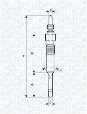 Świeca żarowa MAGNETI MARELLI 062900006304
