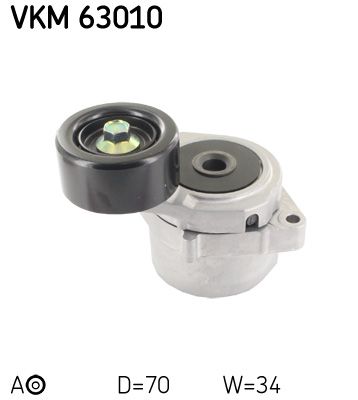 Rolka napinacza, pasek klinowy wielorowkowy SKF VKM 63010