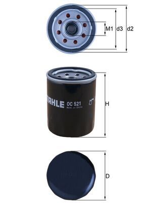 Filtr oleju MAHLE OC521