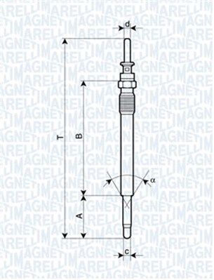 Świeca żarowa MAGNETI MARELLI 062900009304