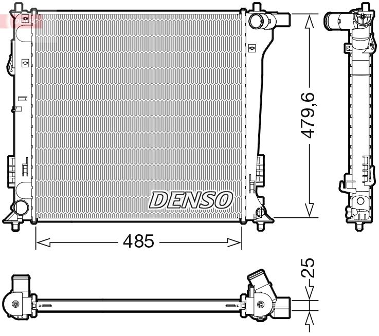 Chłodnica, układ chłodzenia silnika DENSO DRM41020