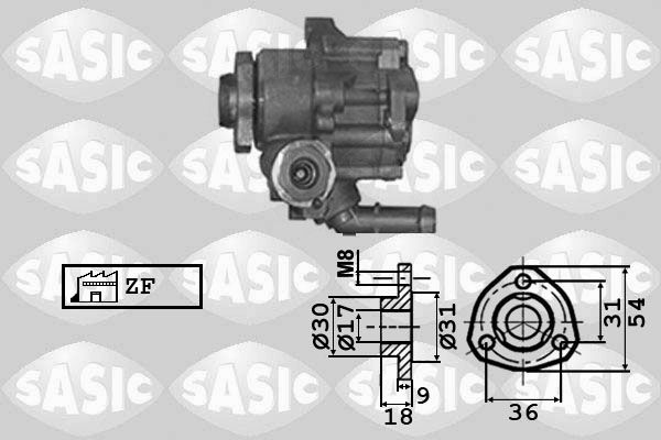 Pompa hydrauliczna, układ kierowniczy SASIC 7076023