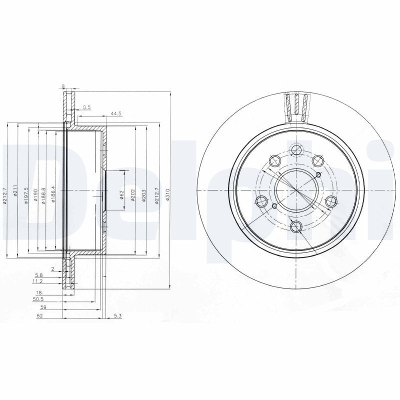 Tarcza hamulcowa DELPHI BG4024