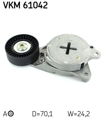Rolka napinacza, pasek klinowy wielorowkowy SKF VKM 61042