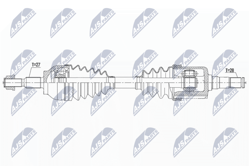 Wał napędowy NTY NPW-FR-161