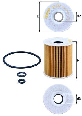Filtr oleju KNECHT OX 422D