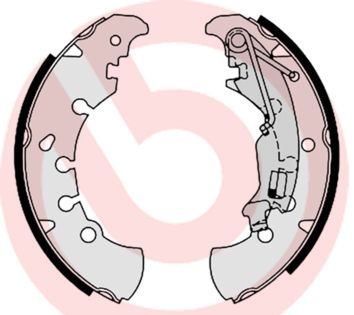 Zestaw szczęk hamulcowych BREMBO S 23 555