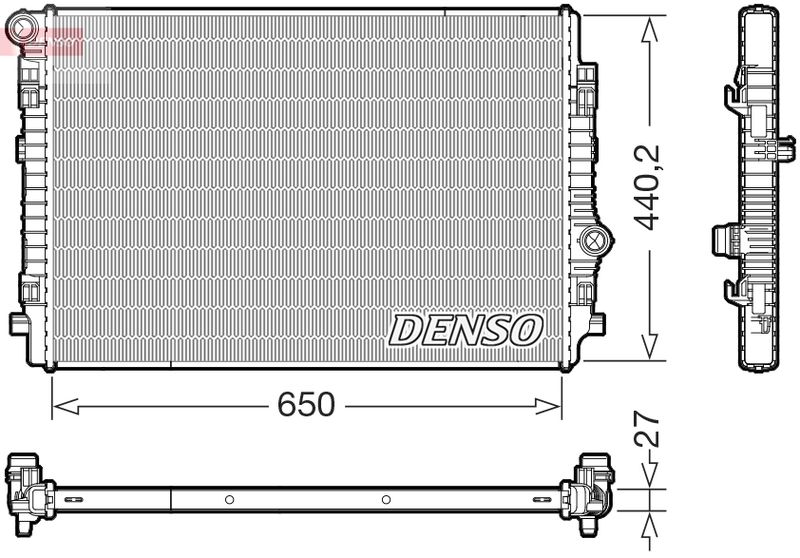 Chłodnica, układ chłodzenia silnika DENSO DRM02046