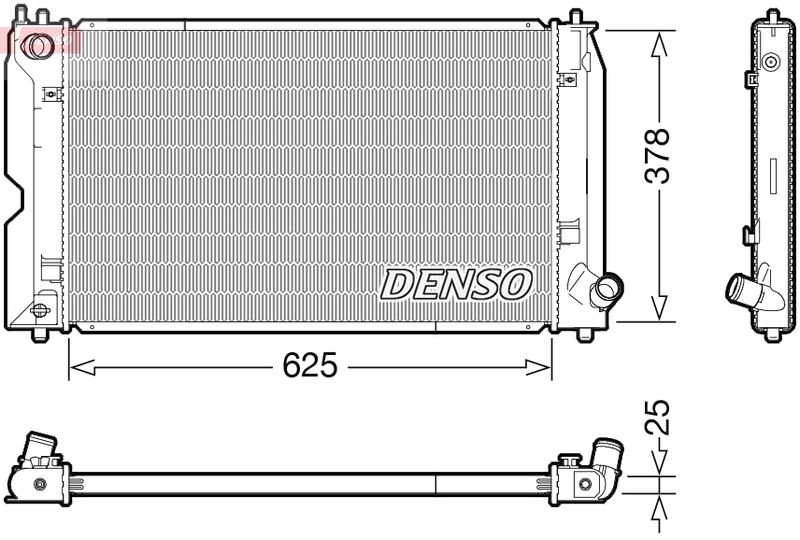 Chłodnica, układ chłodzenia silnika DENSO DRM50119